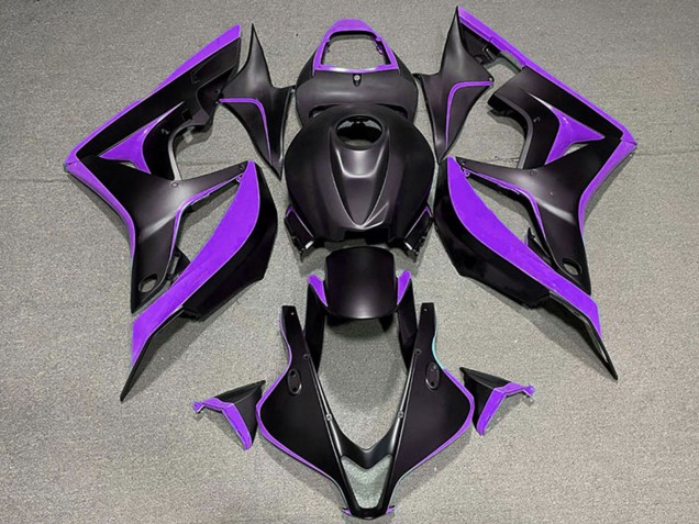 Descuento Carenados Moto Honda CBR600RR 2007-2008 - Púrpura Negro Mate