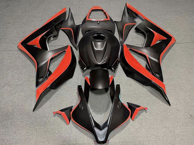 Descuento Carenado Moto Honda CBR600RR 2007-2008 - Rojo Negro Mate