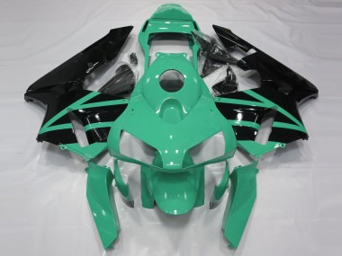 Descuento Carenados Moto Honda CBR600RR 2003-2004 - Verde Menta Negro Brillante