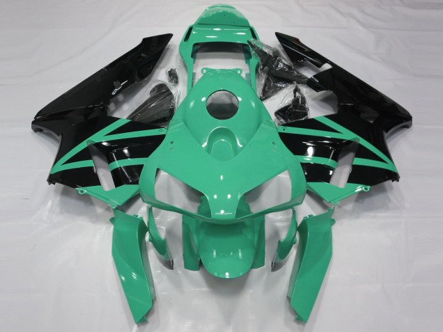 Descuento Carenados Moto Honda CBR600RR 2003-2004 - Verde Menta Negro Brillante