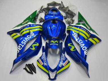 Descuento Carenados Moto Honda CBR600RR 2009-2012 - Azul Verde MoviStar
