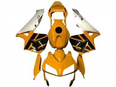 Descuento Carenados Moto Honda CBR600RR 2003-2004 - Plata Mustard Amarillo Negro Brillante