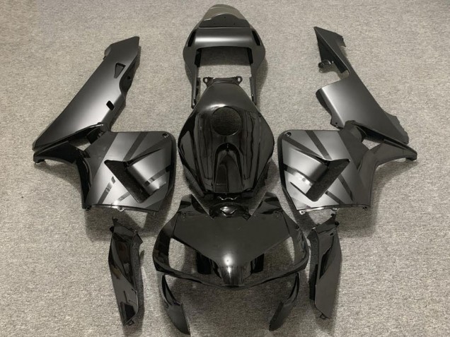 Descuento Carenados Moto Honda CBR600RR 2003-2004 - Negro Brillante Gris Mate OEM Estilo