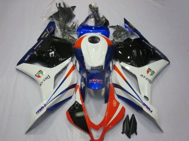 Descuento Carenados Moto Honda CBR600RR 2009-2012 - Blanco Azul Rojo Negro Brillante