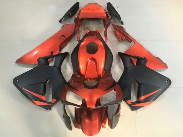 Descuento Carenados Moto Honda CBR600RR 2003-2004 - Naranja Negro Mate
