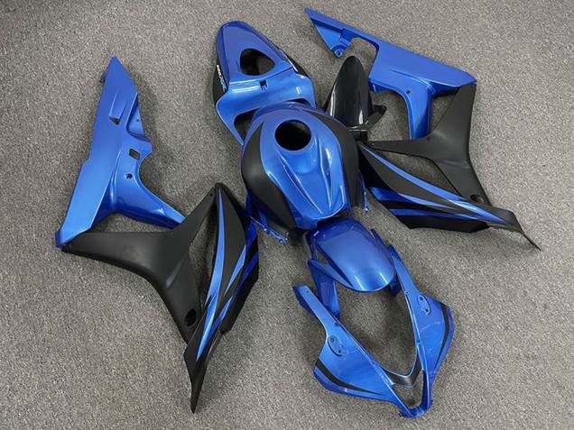 Descuento Carenados Moto Honda CBR600RR 2007-2008 - Azul Negro Mate OEM Estilo