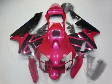Descuento Carenados Moto Honda CBR600RR 2003-2004 - Rosa Negro Brillante