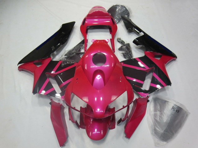 Descuento Carenados Moto Honda CBR600RR 2003-2004 - Rosa Negro Brillante