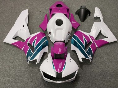 Descuento Carenados Moto Honda CBR600RR 2013-2023 - Blanco Rosa Emerald