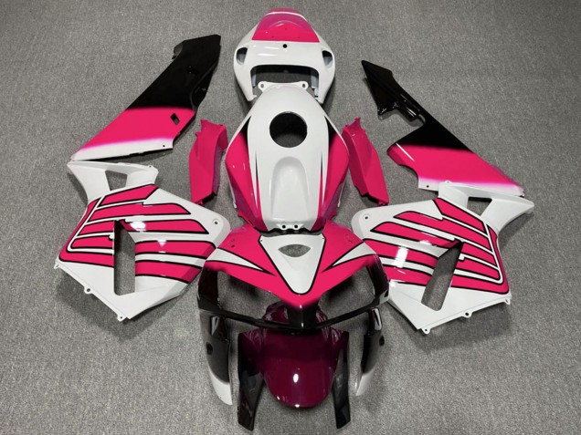 Descuento Carenados Moto Honda CBR600RR 2005-2006 - Blanco Rosa Alas