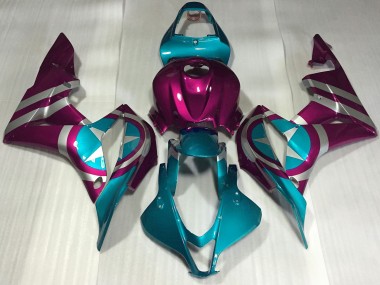 Descuento Carenados Moto Honda CBR600RR 2007-2008 - Rosa Azul Captain America