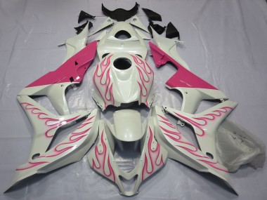 Descuento Carenados Moto Honda CBR600RR 2007-2008 - Blanco Rosa Llama