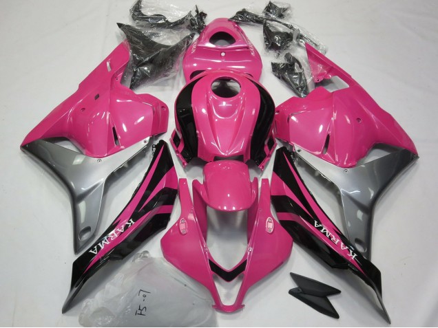 Descuento Carenados Moto Honda CBR600RR 2009-2012 - Plata Rosa Negro Brillante OEM Estilo