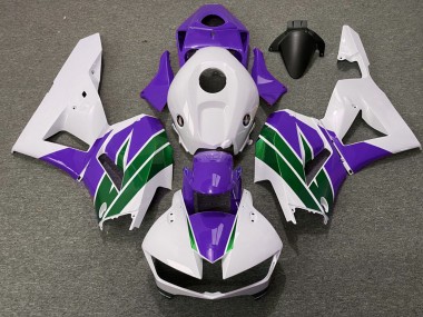 Descuento Carenados Moto Honda CBR600RR 2013-2023 - Blanco Púrpura Verde