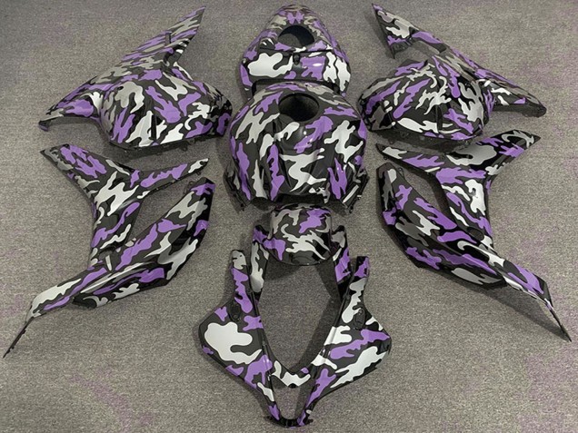 Descuento Carenados Moto Honda CBR600RR 2009-2012 - Púrpura Plata Camouflage