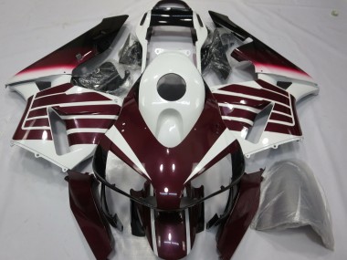 Descuento Carenados Moto Honda CBR600RR 2003-2004 - Blanco Púrpura Oscuro