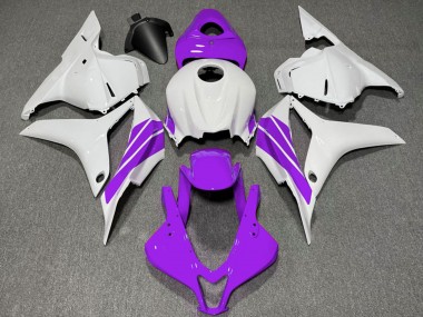 Descuento Carenados Moto Honda CBR600RR 2009-2012 - Blanco Púrpura Raya