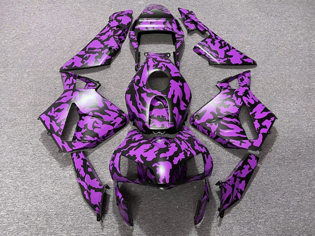 Descuento Carenados Moto Honda CBR600RR 2003-2004 - Púrpura Negro Camouflage