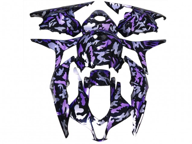 Descuento Carenado Moto Honda CBR600RR 2009-2012 - Púrpura Plata Camouflage