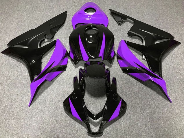 Descuento Carenados Moto Honda CBR600RR 2007-2008 - Púrpura Negro Brillante Negro Mate
