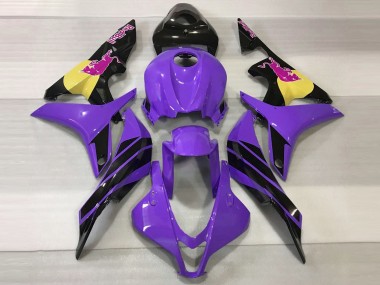 Descuento Carenados Moto Honda CBR600RR 2007-2008 - Púrpura Amarillo Negro Brillante Rosa Toro