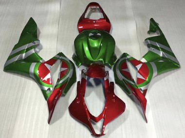 Descuento Carenados Moto Honda CBR600RR 2007-2008 - Rojo Verde Captain America