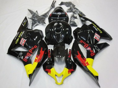 Descuento Carenados Moto Honda CBR600RR 2009-2012 - Negro Brillante Amarillo Rojo Bull