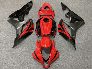 Descuento Carenados Moto Honda CBR600RR 2007-2008 - Gris Rojo Negro Brillante OEM Estilo