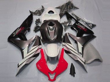 Descuento Carenados Moto Honda CBR600RR 2007-2008 - Blanco Rojo Gris Negro Brillante