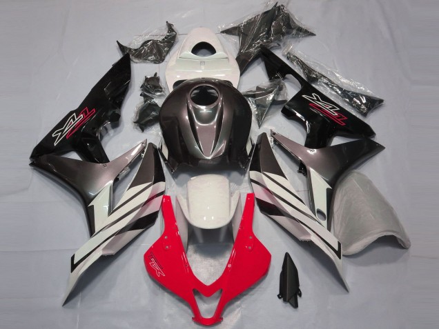 Descuento Carenados Moto Honda CBR600RR 2007-2008 - Blanco Rojo Gris Negro Brillante