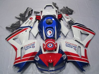 Descuento Carenados Moto Honda CBR600RR 2013-2023 - Blanco Rojo Azul Royal Air Force