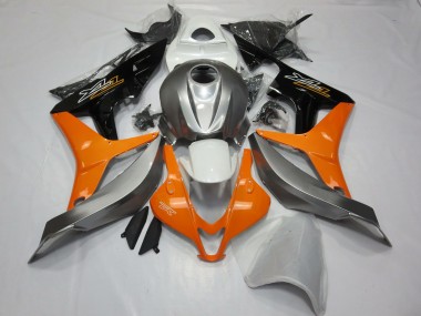 Descuento Carenados Moto Honda CBR600RR 2007-2008 - Plata Naranja Negro Brillante