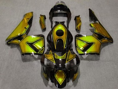 Descuento Carenados Moto Honda CBR600RR 2003-2004 - Oro Negro Brillante