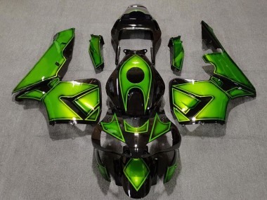 Descuento Carenados Moto Honda CBR600RR 2003-2004 - Verde Negro Brillante