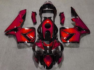 Descuento Carenados Moto Honda CBR600RR 2003-2004 - Rojo Negro Brillante