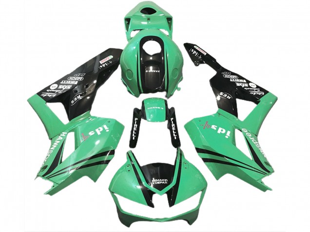 Descuento Carenados Moto Honda CBR600RR 2013-2023 - Verde Negro Brillante