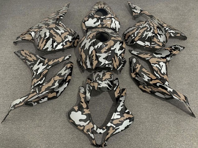 Descuento Carenados Moto Honda CBR600RR 2009-2012 - Tan Plata Camouflage