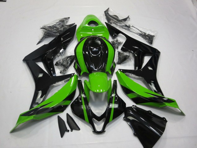 Descuento Carenados Moto Honda CBR600RR 2007-2008 - Verde Negro Brillante