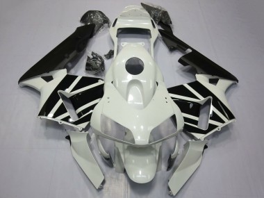 Descuento Carenados Moto Honda CBR600RR 2003-2004 - Blanco Negro Brillante OEM Estilo
