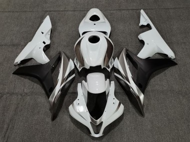 Descuento Carenados Moto Honda CBR600RR 2007-2008 - Blanco Negro Mate