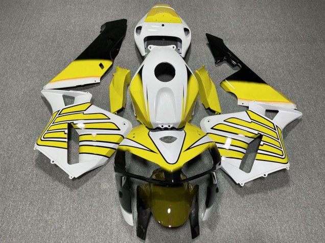 Descuento Carenados Moto Honda CBR600RR 2005-2006 - Amarillo Blanco Alas
