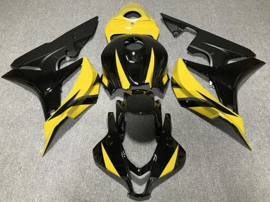 Descuento Carenados Moto Honda CBR600RR 2007-2008 - Amarillo Negro Brillante Negro Mate
