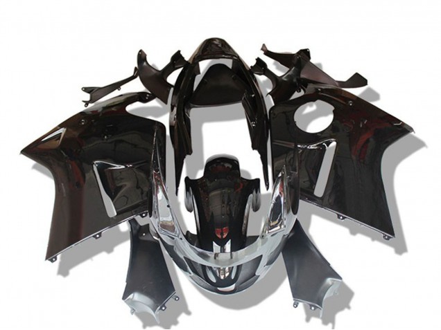 Descuento Carenados Moto Honda CBR1100XX Blackbird 1996-2007 - Negro Brillante Gris
