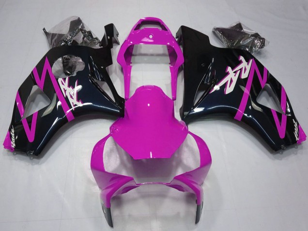 Descuento Carenado Moto Honda CBR954RR 2002-2003 - Rosa Negro Brillante
