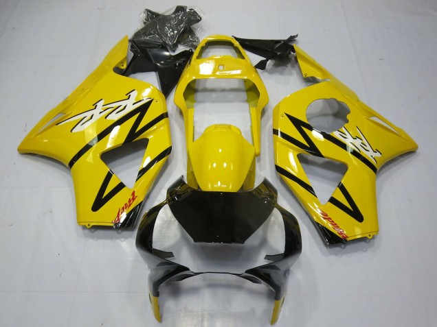 Descuento Carenado Moto Honda CBR954RR 2002-2003 - Amarillo Negro Brillante