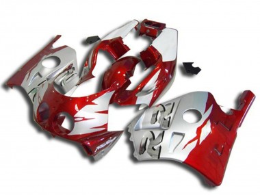 Descuento Carenados Moto Honda CBR250RR 1990-1998 - Plata Rojo