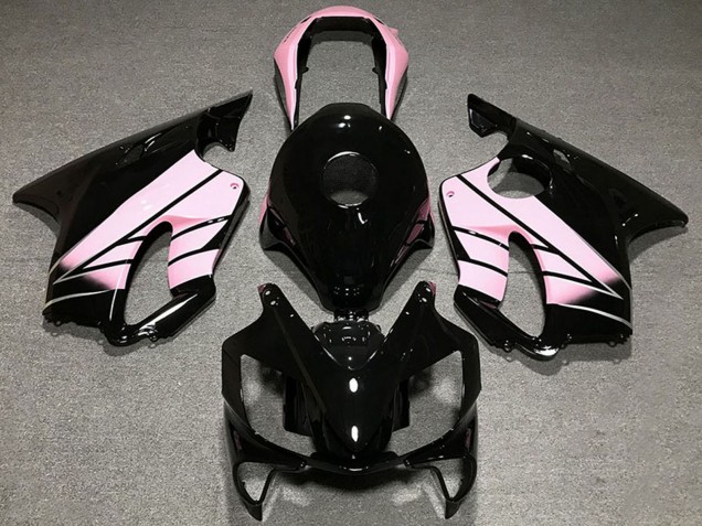 Descuento Carenados Moto Honda CBR600 F4i 2004-2007 - Rosa Negro Brillante