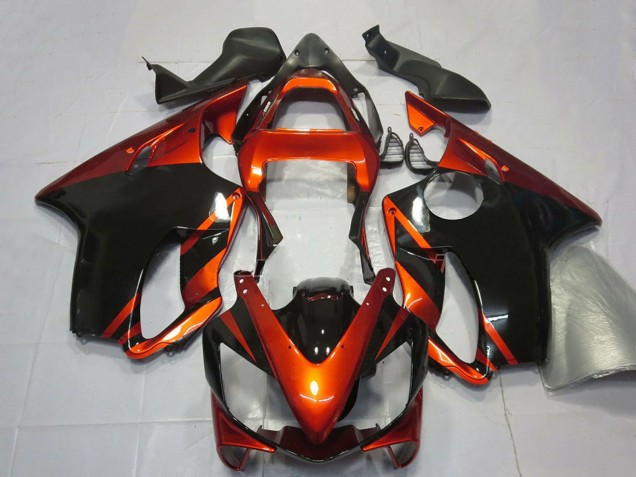 Descuento Carenados Moto Honda CBR600 F4i 2001-2003 - Naranja Negro Brillante