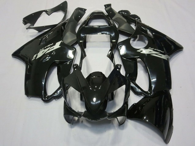 Descuento Carenados Moto Honda CBR600 F4i 2001-2003 - Negro Brillante Plata Calcomanía