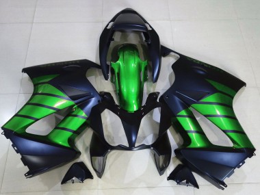 Descuento Carenados Moto Honda VFR 800 2002-2013 - Verde Negro Mate